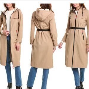 NEW HUNTER Longline Belted Coat in British Tan for women 1225 10